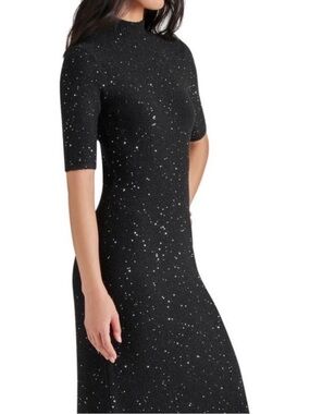 NWOT Steve Madden Black Sparkly Knit Dress
